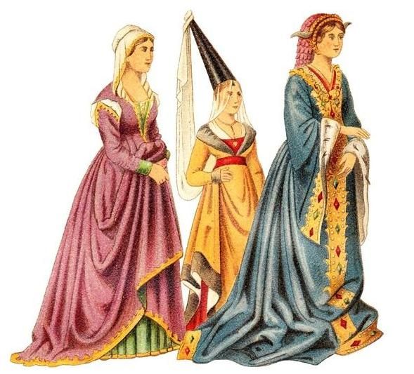 Что носили женщины в Средние века?